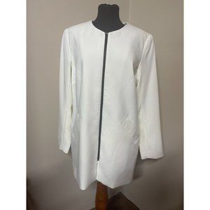 Katherine Barclay Montreal White Jacket Blazer Size L NWT